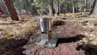 Coffee and lunch on the firebox stove