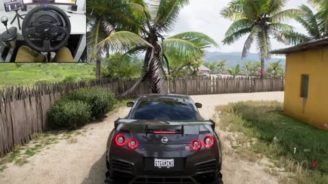 1000HP Nissan GTR NISMO | Forza Horizon 5 | Thrustmaster T300RS gameplay-1