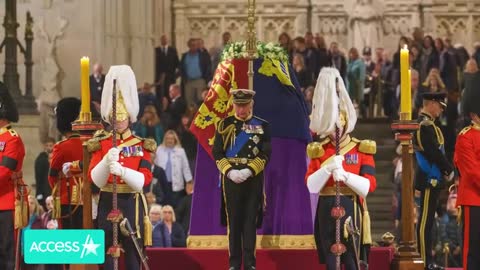 🎈King Charles Holds Vigil At Queen Elizabeth's Coffin