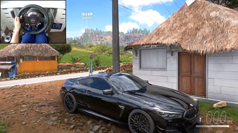 BMW M8 Coupe - Forza Horizon 5 (Steering Wheel + Shifter) Gameplay