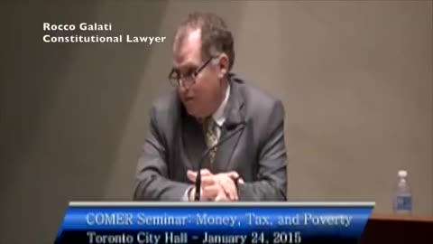 Rocco Galati on The Bank of Canada V. COMER Court Case - COMER Seminar Money, Tax & Poverty