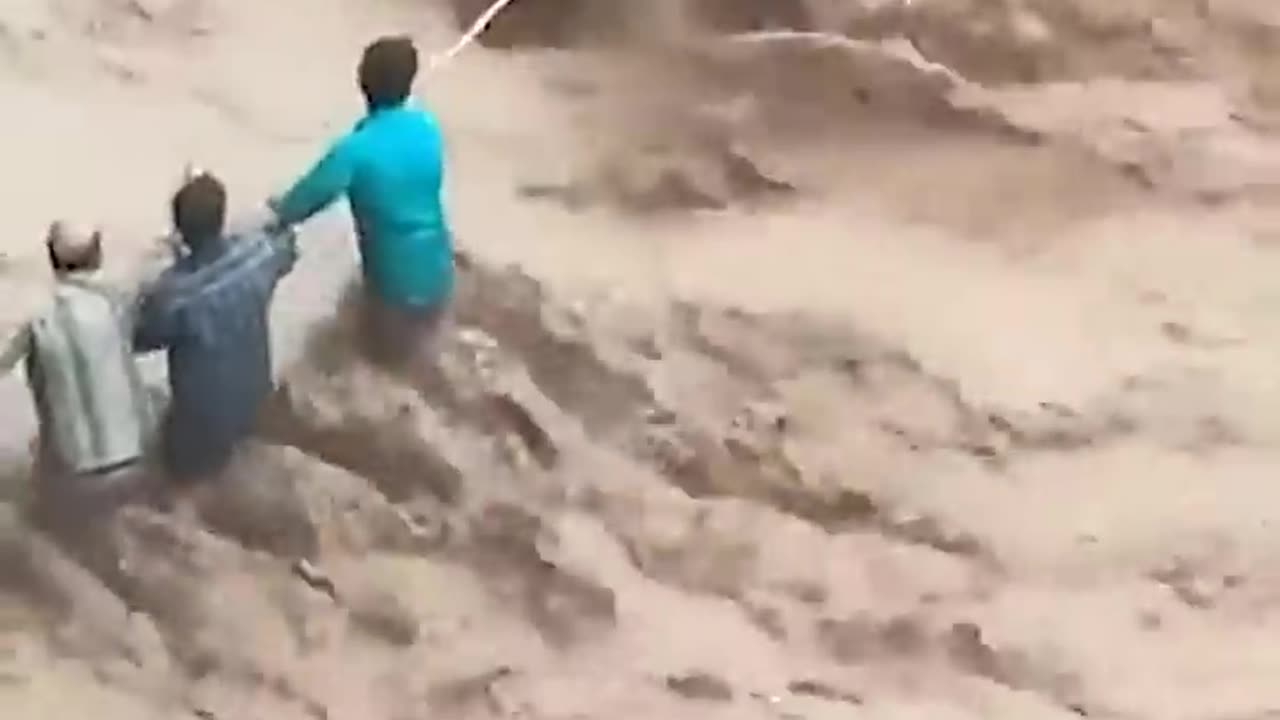 Driver in Flood