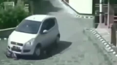 Driver Runs Over Kid