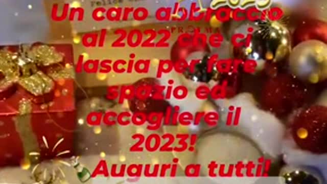 Auguri fine 2022 e inizio 2023