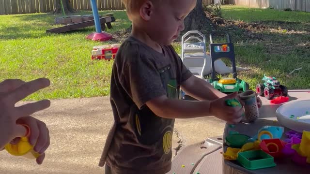 Dorian Playing With Playdoh