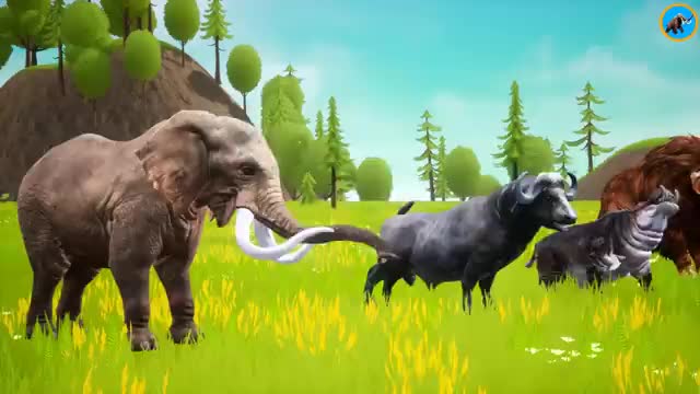 Cow Tiger Mammoth Elephant Bull Buffalo vher Choose The Right Door Game Funny Videos_Cut