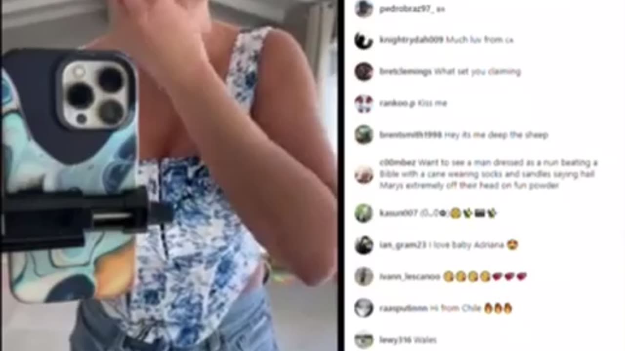 Adriana cherik live on instagram