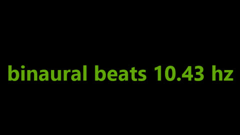 binaural beats 10.43 hz