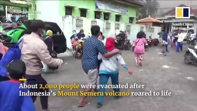 Nearly 2,000 evacuated after Indonesia’s Semeru volcano erupts on Java island