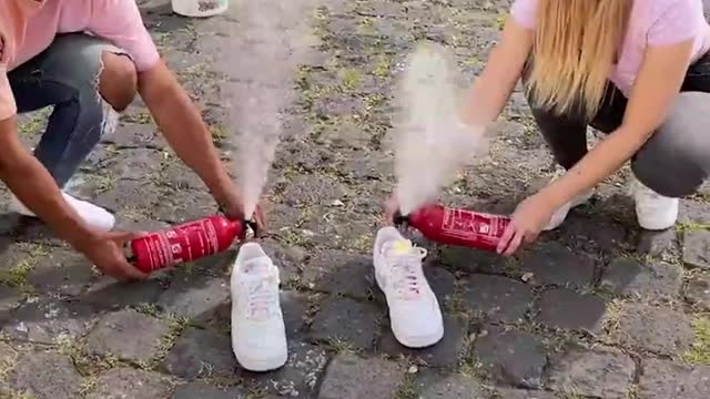 My shoes smoke in mirror