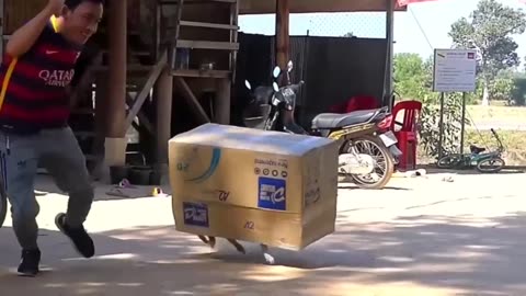 Troll Prank Dog Funny & fake Lion and Fake Tiger Prank To dog & Huge Box Prank to dog