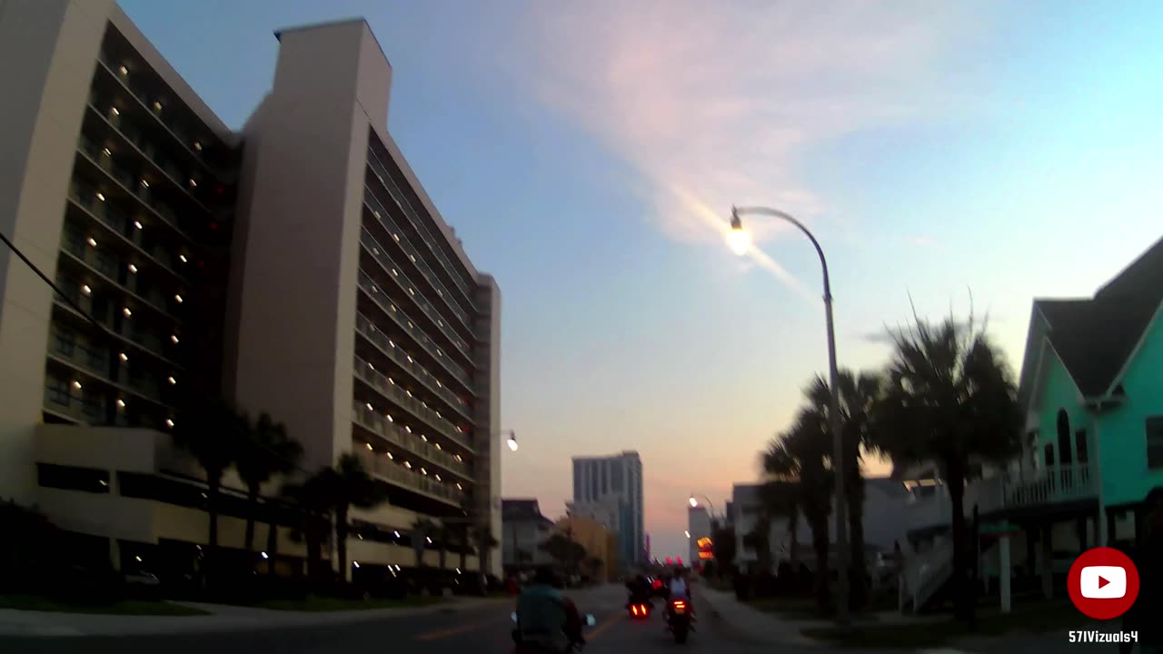 Evening ride during Black Bike Week 2022