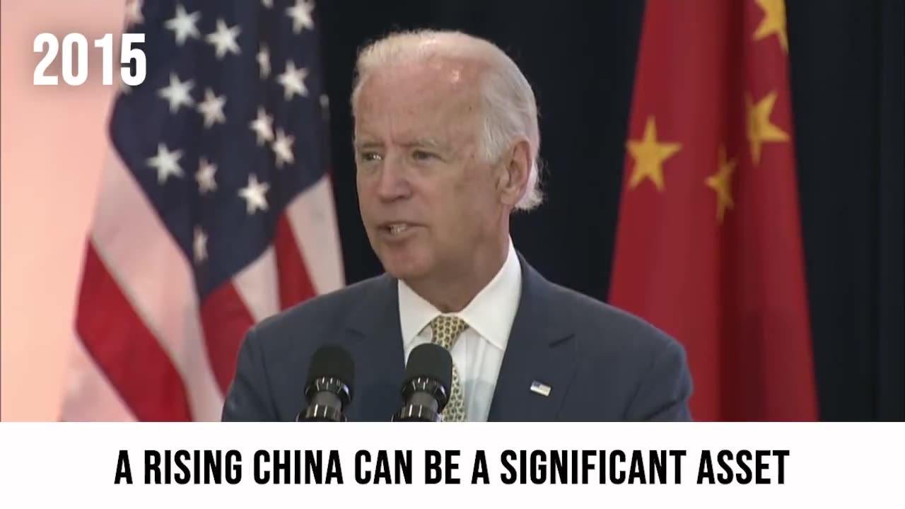 "We want to see China rise" — Joe Biden