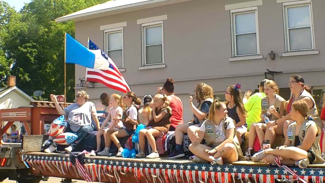 West Milton July 4th Parade 2023 Girl Scouts