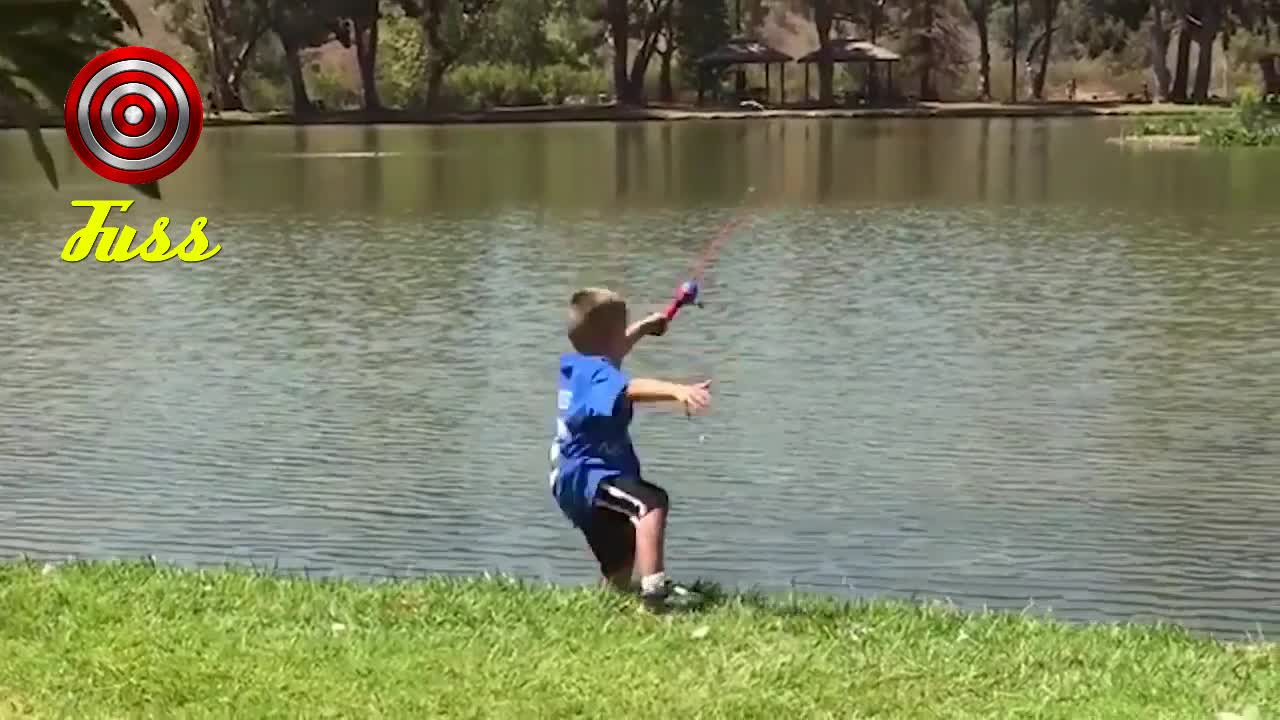 Watch out for flying fish. Funny and awesome video.