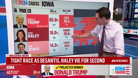 Trump dominates in the high income, high college degree suburb in Des Moines.