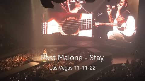 POST MALONE - STAY (Acoustic) // Las Vegas 11-11-22