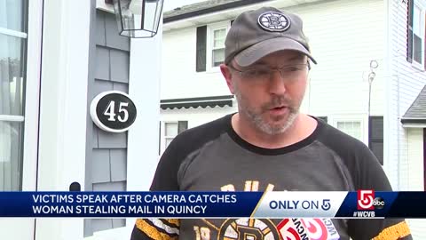 Camera catches woman stealing mail in Quincy