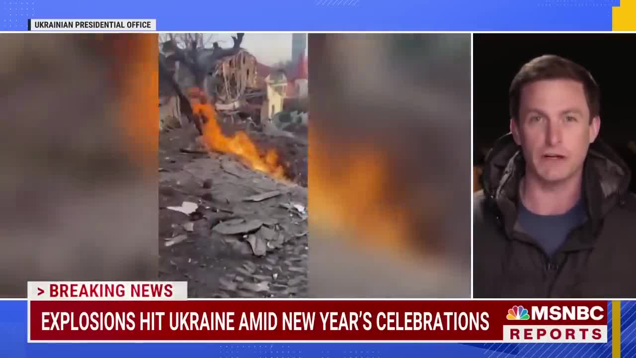 Explosions Hit Ukraine Amid New Year's Celebrations