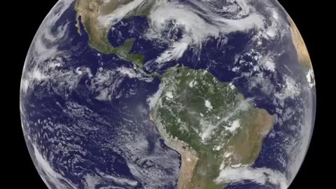 Earth seen from satellite