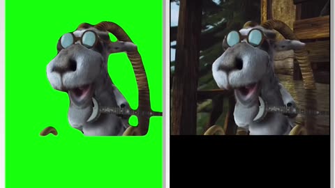 Hoodwinked Goat “Did I, Did I” Green Screen vs Original