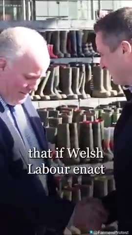 Welsh Conservative leader, Andrew Davies on Farmers Protest