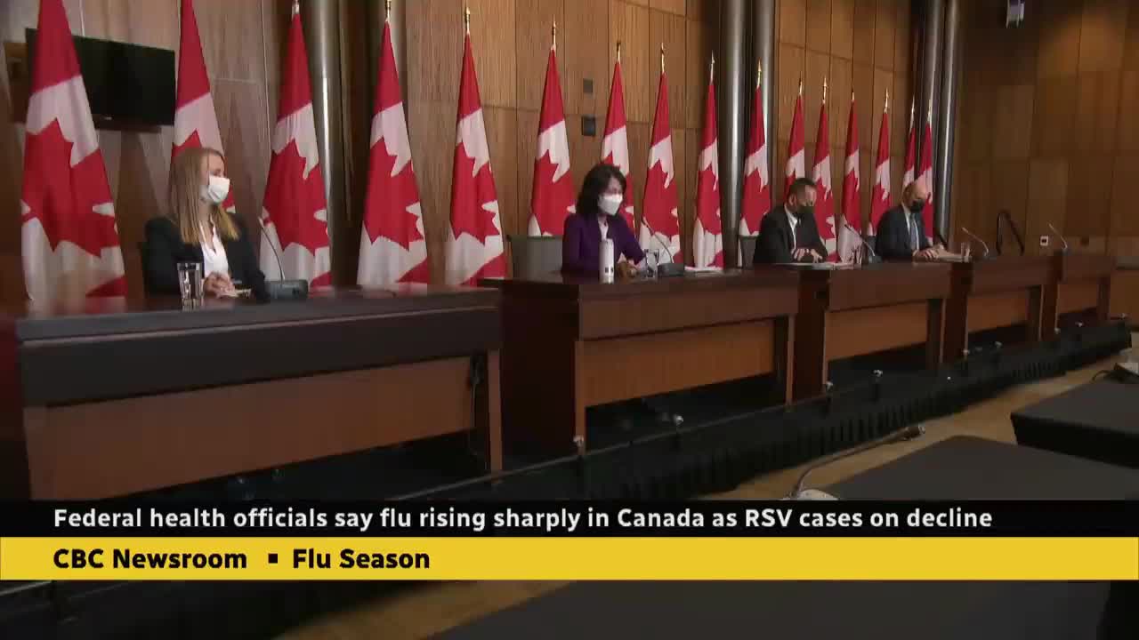 Flu cases rising sharply in Canada as RSV starts to decline, top doctor says