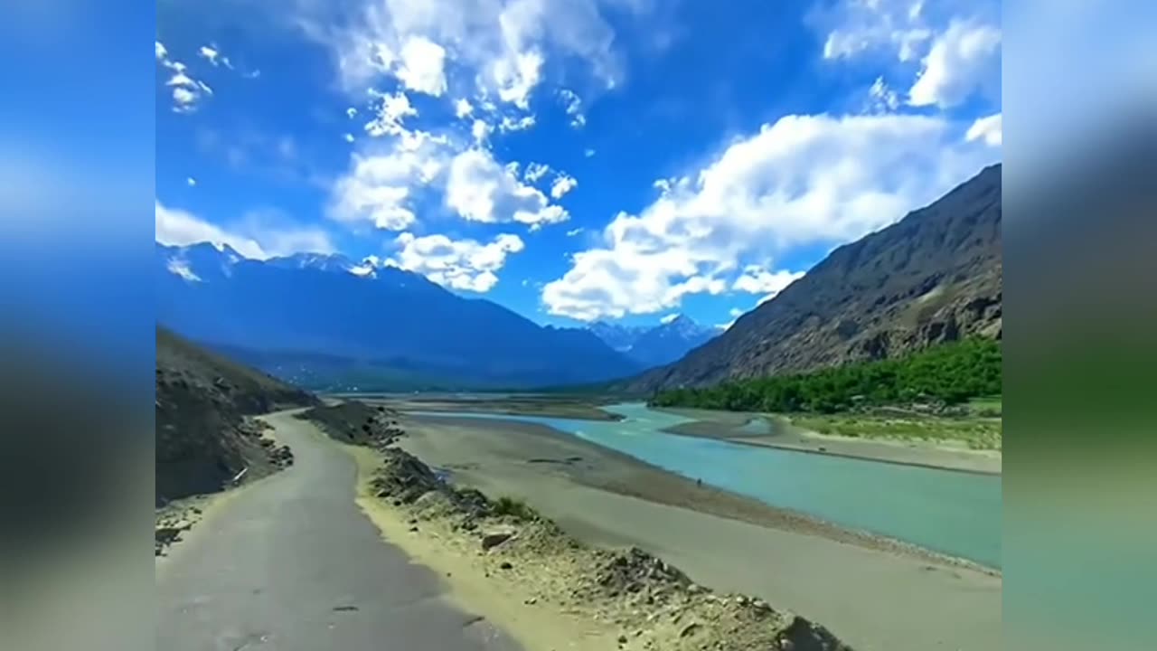 Ghizer Valley Beautiful View Gilgit Baltistan Pakistan