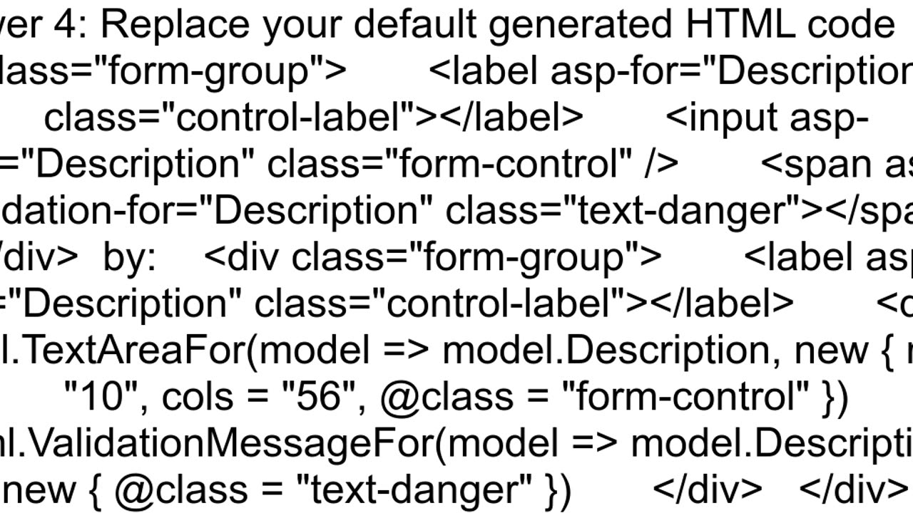 How to change the size of the textbox make it long in aspnet core defalut template