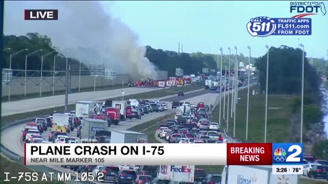 Jet crashes into vehicle near I-75 in Collier County