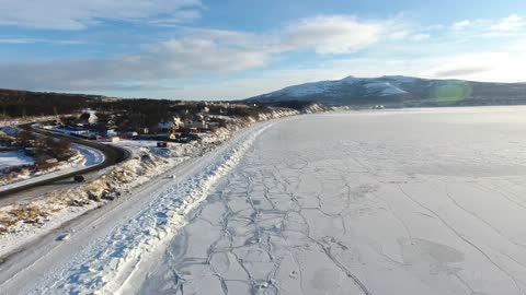 frozen lake