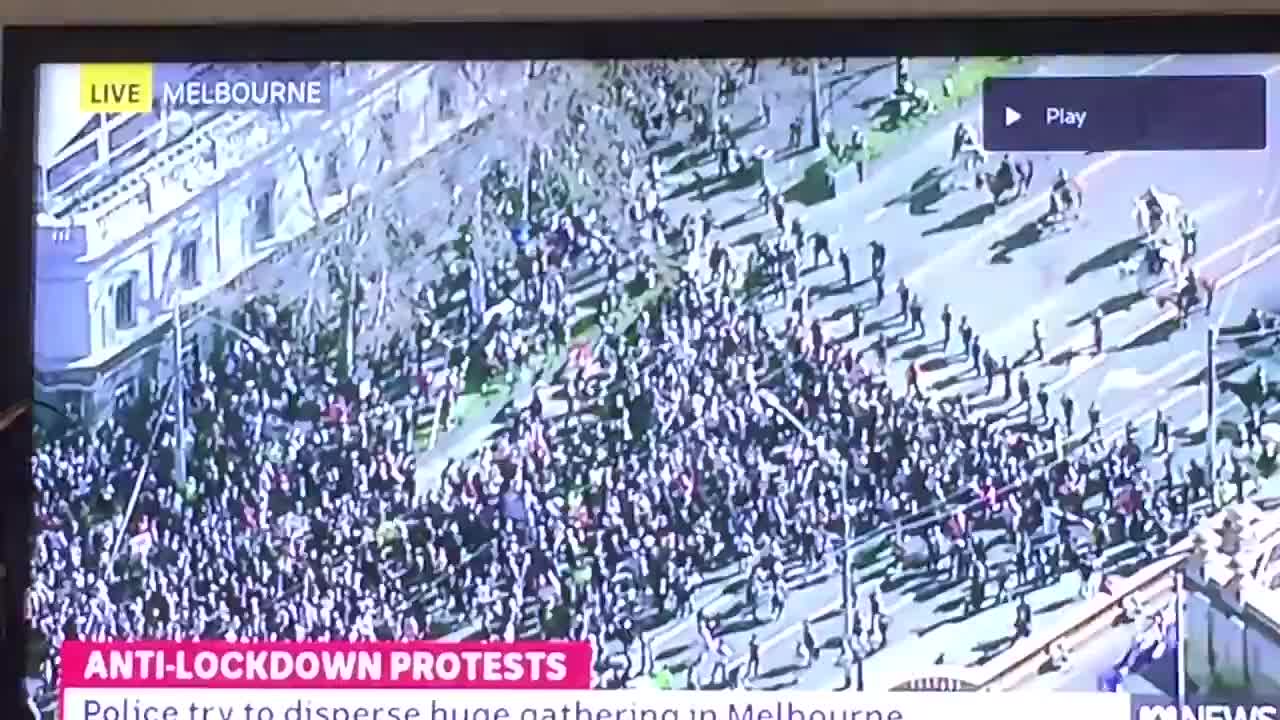 Melbourne 20/8/21 rising up against dictortorial regime