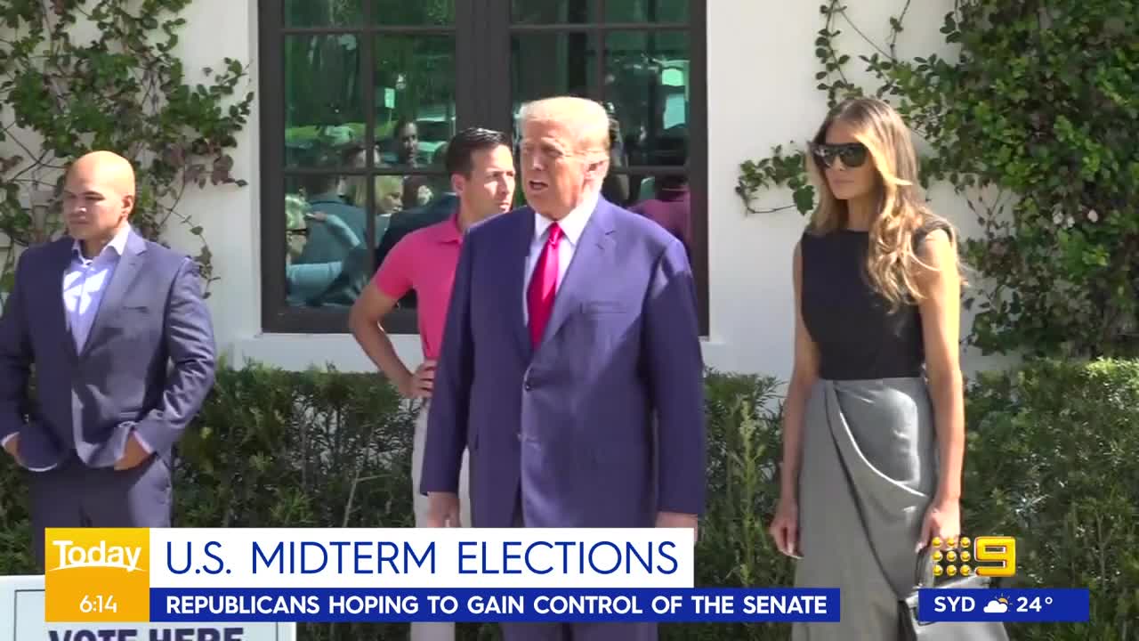 Donald Trump teases presidency run as midterm election voting begins | 9 News Australia