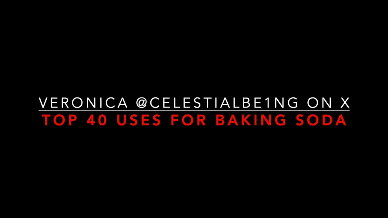 @Celestialbe1ng on X: 40 Uses for Baking Soda