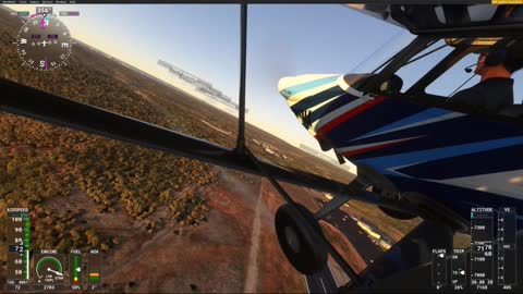 Carbon Cub Departing Runway 03 Grand Canyon National Airport