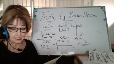 121924 2P(TX) TRUTH BY BILLIE BEENE "FLASH" RADIATION SPIKE - NYC! HUDSON RIVER! GOV ACT'S NG!