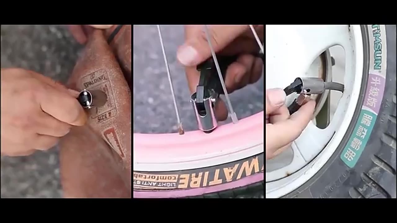 Portable car tire inflator is convenient and easy to use