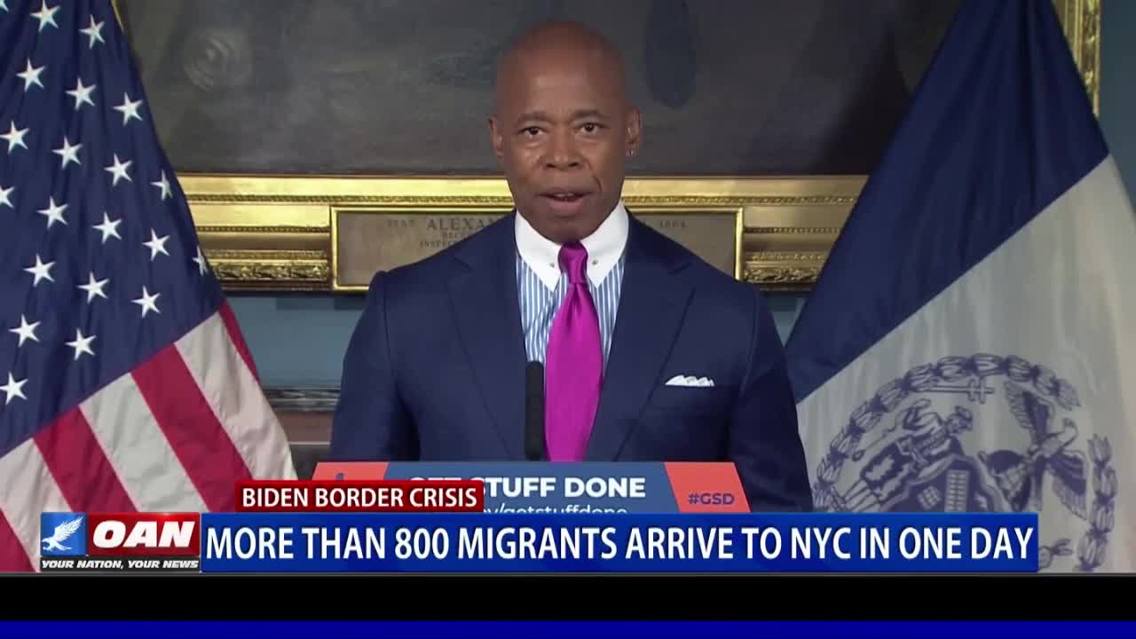 More than 800 migrants arrive to NYC in one day