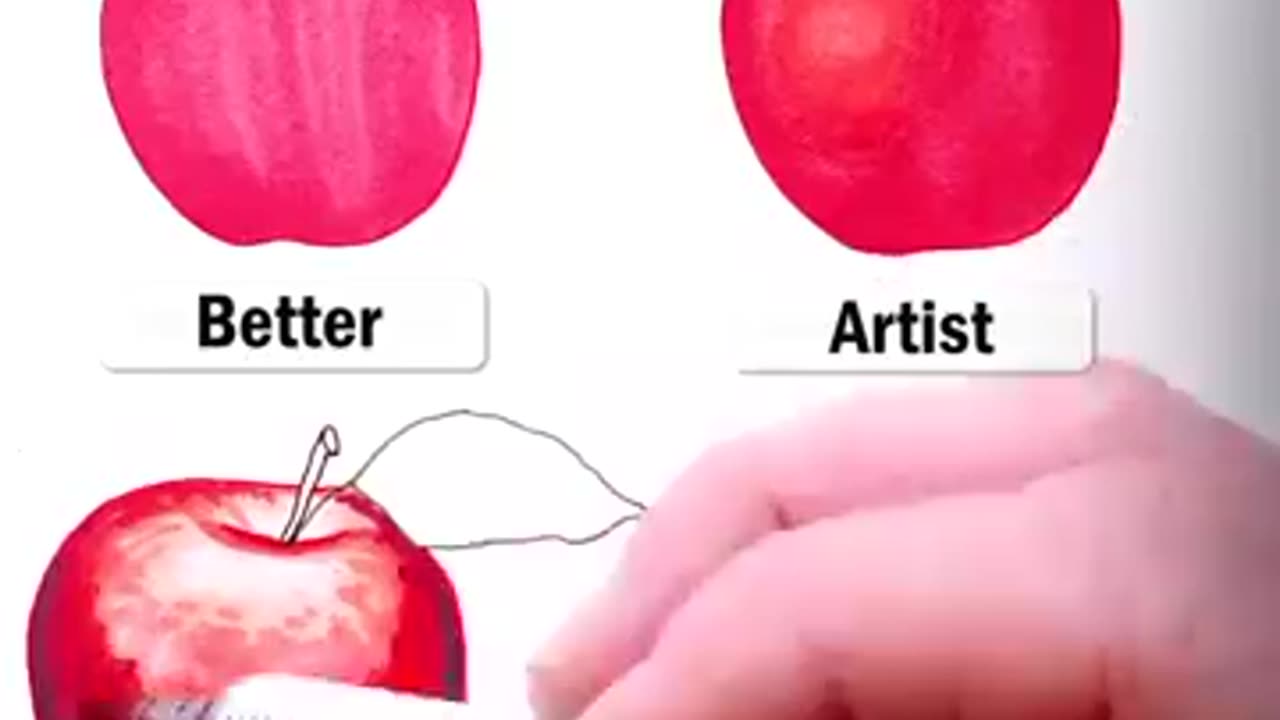 How to draw apples