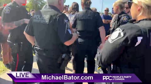 Burlington, ON Counter Protester Arrest