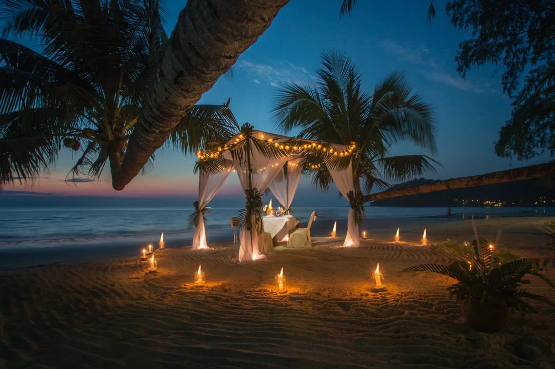 Relax Library: Video 43.Bay beach candles . Relaxing videos and sounds