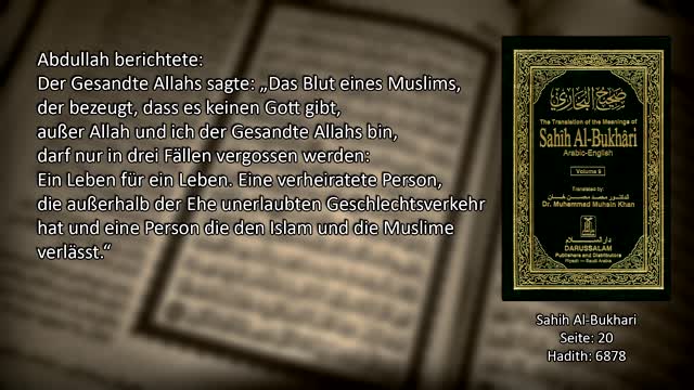 Apostasie ist ein Verbrechen im Islam!