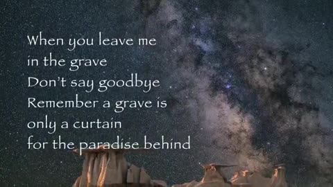 When I die - Rumi