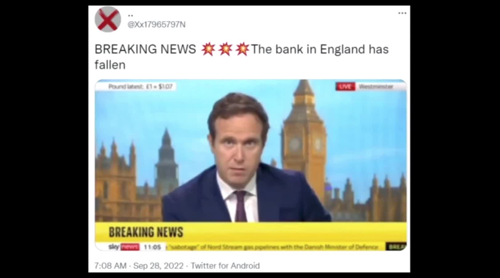 Bank Of England FALLING!