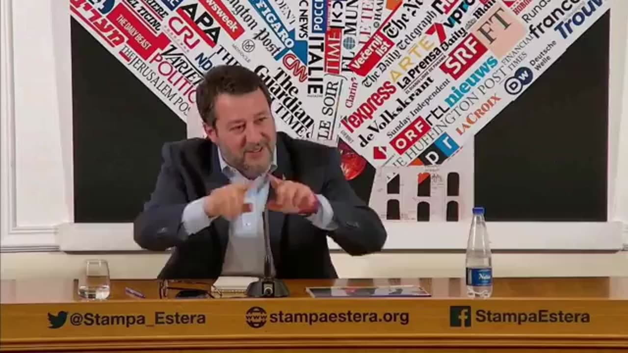 🔴 Ministro Matteo Salvini presenta, alla stampa estera, il progetto del Ponte sullo Stretto (4/4/23)