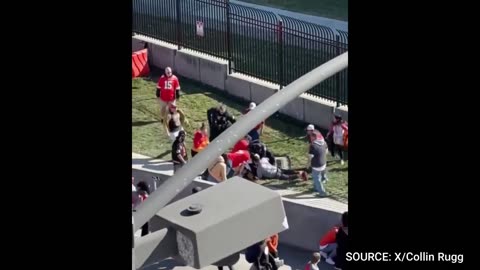 HEROIC MOMENT: Chiefs Fans Tackle Suspected Shooter At Super Bowl Parade