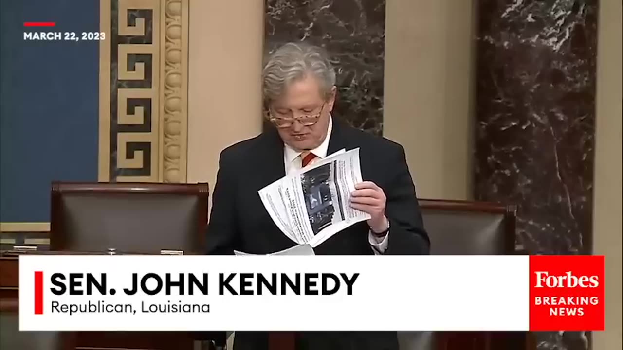 'You Know What I Learned Today-'- John Kennedy Rips Biden, Yellen On Senate Floor