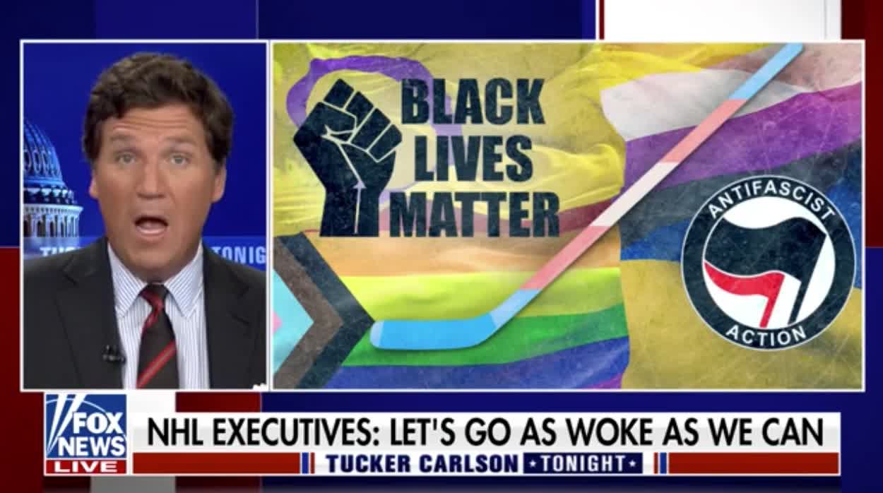 Tucker Carlson talks about the NHL going woke