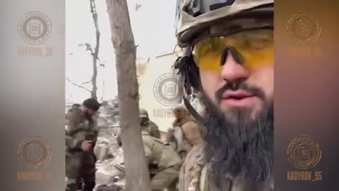 Ukraine War - Fighters from the Akhmat-Grozny OMON battalion