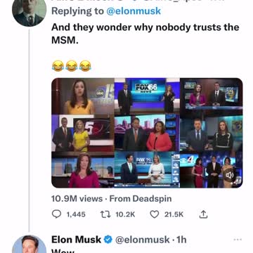 Fake News - Elon Wakes Up To The Fake News..